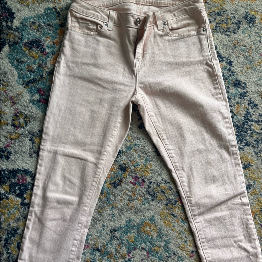Pink Skinny Jeans with Smooth Finish
